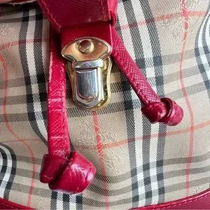 Burberry | Bags | Burberry Red And Cream Backpack With  display picture 1